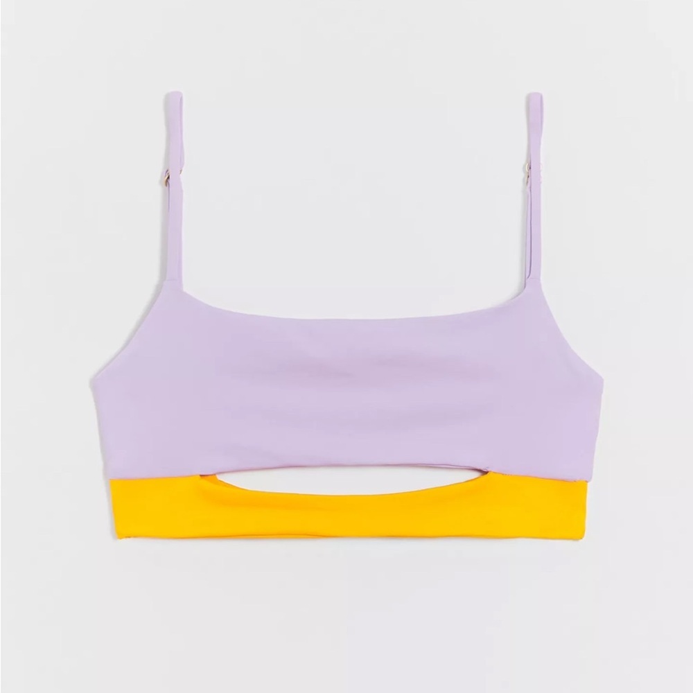 L*Space Kelli Cut-Out Bikini Top size Medium NWT